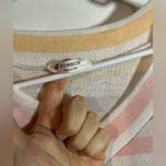 BomBom Pastel Stripped Knitted Spandex Polyester Short Sleeve Blouse Size XL Photo 8