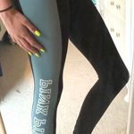 PINK - Victoria's Secret VS PINK Blue and Grey Athletic Leggings strapping ankle Photo 0