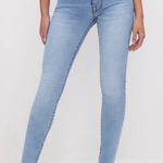 Good American  high rise skinny jeans size 12/31 light wash Photo 0