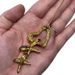 Vintage Signed AAI Open Heart XX Kiss Gold Tone Large Brooch Pin Valentines Love Photo 2