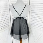 Victoria's Secret Victoria’s Secret Sheer Mesh Cage Babydoll Nightie Black Small Photo 3