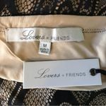 Lovers + Friends Dress Sz M NEW Black Lace Overlay Sleeveless Cocktail Party NWT Photo 7