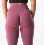 NVGTN Women's Maroon High-Waisted Seamless Leggings Photo 2