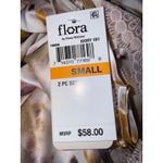 Brand New Flora Nikrooz Women's Size Small Ivory 2 Piece Lounge Pajama Set White Photo 3