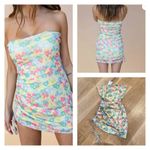 SNDYS Naomi Mini Dress in Yellow Flower Gold Size XS Photo 1