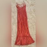 NWOT Saloni Mimi B Silk Satin Slip Orange MIDI Dress Size 2 Photo 7