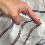 Theory 100% silk sheer striped button down blouse Photo 4