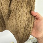 Talbots  Cableknit Sweater Womens Small Brown Fisherman Quiet Luxury Old Money Photo 3