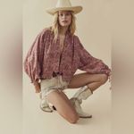 Free People  Rosalina Floral Jacket Photo 13