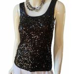 Old Navy  black sequined tank Photo 0