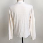 Basic Editions Floral Pearl Embroidered Minimalist Cottagecore Button Cardigan M Size M Photo 2