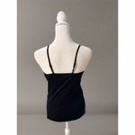 Bebe Women's XL Black Lace Detail Camisole Tank Top Sleeveless Photo 2