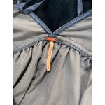 Free People  Dress Blue Ivy Mini Velvet V Neck Short Sleeve A Line Boho Small Photo 3