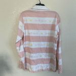 Sailor Moon Polo Top Womens Large Striped Embroidery Long Sleeve Offical Pink Photo 1