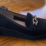 NYDJ Womens Edward Suede black Wedge Slip-On Loafer size 8 1/2 m Photo 4