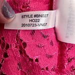 J.Crew NWOT Scalloped Eyelet Lace Mock Neck Fringe Hem Blouse in Pink Size 14 Photo 9