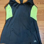 Kenneth Cole Reaction Black and Neon Green Tank Top Size L Photo 1