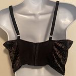 Black Velvet Longline Bustier Bra Top Size undefined Photo 1
