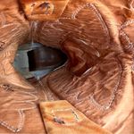 Capezio Miss Butterfly Boots stacked heel marbled brindle tan brown leather Photo 10