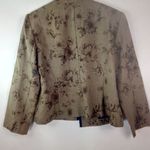 Perceptions  14P Brown Roses Blazer Petite Plus Photo 1