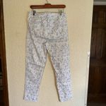 Soft Surroundings Medium Floral Print Blue White SUPERLA Slim Leg Ankle Pants Photo 6