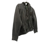 Vintage Ralph Lauren Jeans Company Size Large Crest Patch Full Zip Velvet Hoodie Black Photo 4