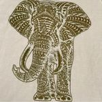 2 for $30 Sawasdee Cotton Sleeveless Top Aztec Boho Elephant Print Top SZ L White Size L Photo 2