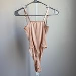 Cream colored sz S spaghetti strap sheer lingerie bodysuit Photo 4