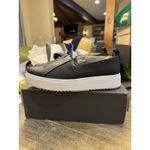 Eileen Fisher  Perks Leather Platform Sneaker‎ Black Size 10 Photo 1