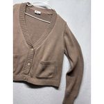 Tentree  Cardigan Sweater Brown Organic Cotton Women XL Minimalist Gorpcore Boho Photo 3