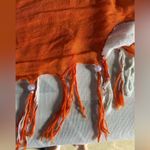 Zoozatz Clemson Tigers Orange and White Tassel Infinity Scarf Photo 3