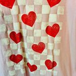 Mighty fine Women's Valentine's Day Check Short Sleeve Graphic T-Shirt XS Photo 4