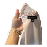 INC White lace bodice chiffon chemise nightgown INTERNATIONAL CONCEPTS L…​ Size L Photo 10