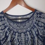 Cristinalove  Blue White Tunic Top L Photo 7