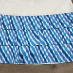 Lucky In Love 15" Pleated Tier Tennis skirt Skort White Blue Size XL Photo 2