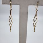 Gold Plated Sterling Silver Dangling Swirl Earrings Photo 0