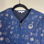 Calme Yessi Quilted Jacket Size XS‎ Astrology Constellation Navy NEW Blue Photo 4