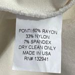 Amanda Uprichard White Short Sleeve Stretch Career Mini Bodycon Sheath Dress S Photo 4