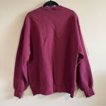 Jerzees ✨ Maroon Estes Park Colorado Floral Embroidered Crewneck Sweatshirt Large Photo 7