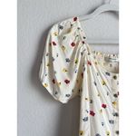 Madewell Seamed Button Down Colorful Floral Confetti Short Sleeve Blouse Small Photo 6