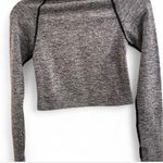 PINK - Victoria's Secret PINK Secret Cropped Victoria's Long Sleeve Pink Photo 1