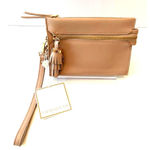 Shiraleah  Chicago Vegan Leather tate wristlet Purse Clutch Bag Blush Zip‎ Photo 0