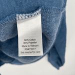 SO  The Lounge Life Tunic Blue Quarter Zip Sweatshirt Pullover Size L Photo 3