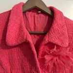 Frances Valentine Elle Fringe Blazer Pink Size XS Photo 2