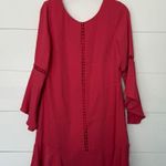 White House | Black Market Women’s 8 Pink Bell Sleeve Dress Photo 0