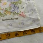 White and pink gingham floral print bandana 0809 Photo 2