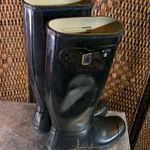 Hunter  Black Knee-High Boots Size 7 Photo 4