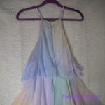 OPT Elena Tiered Maxi‎ Dress Pastel, size S Blue Photo 10
