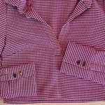 ZARA NWOT Houndstooth Checkered Polo Cropped Shirt Photo 2