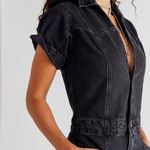 Free People Denim Jumpsuit Photo 4